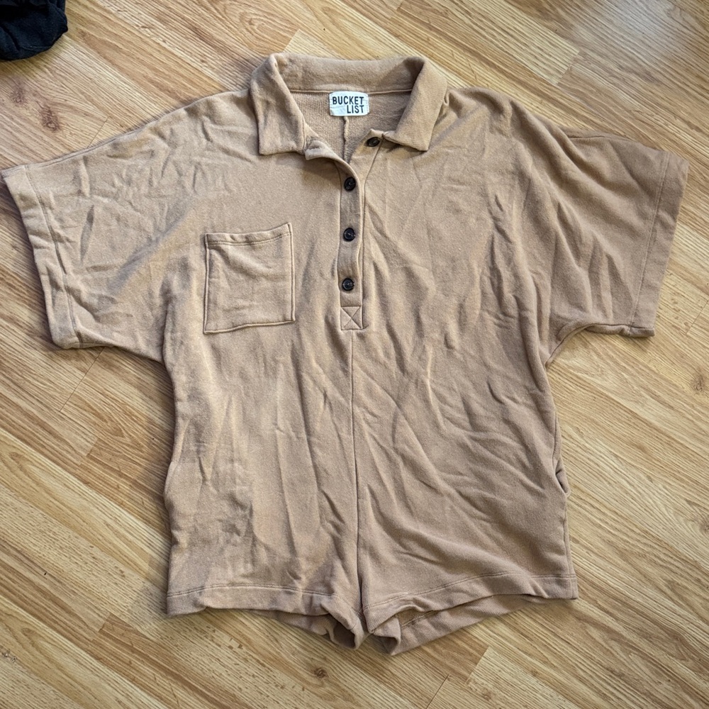 Bucket List Oversized Romper - Size Large